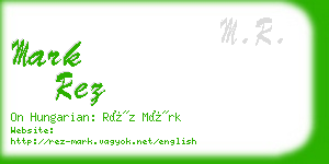 mark rez business card